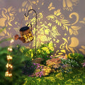 Solar Watering Can Outdoor Lights Garden Decor,Butterfly Hanging Lantern Waterproof Landscape Lights Outside Decoration for Yard Porch Patio Pathway Gardening Gifts(with 32 inch Shepherd Hook) by DIBIEECN