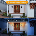 Solar Barn Light Outdoor, Waterproof Black Gooseneck Barn Solar Lights - Image 3