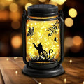 YJFWAL Solar Cat & Butterfly Lanterns Outdoor Waterproof - Cat Lover Gifts for Women Mom Grandmom Birthday Mothers Day, LED Hanging Mason Jar Fairy Lights for Garden Yard Patio Decor by YJFWAL