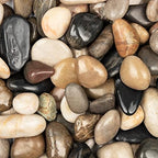 11lbs Mix Natural River Rocks, High-Polished Pebbles for Plants Garden, 1-2 inch Decorative Mix Stones, Ideal for Fish Tank, Vases, Crafting, Home Decor and Garden Landscaping Rocks,Mix by Ausluru
