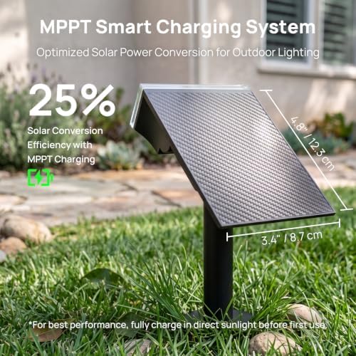 Consciot Smart Solar Spot Lights Outdoor, RGBTW Color Changing Halloween Solar Spotlight Outdoor, APP Control IP65 Landscape Lighting for Garden, Yard, Pathway, WS002C, 6 Pack - Image 4