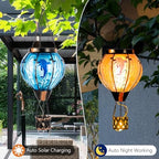 Dolphin Hot Air Balloon Solar Lantern with Flame Flickering Light - Image 2