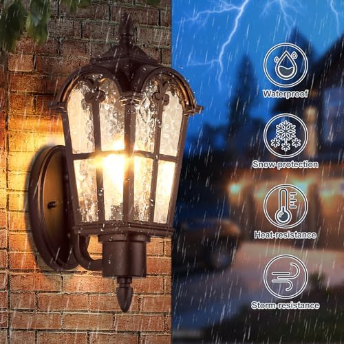 16’’ Large Outdoor Wall Light Fixture, Exterior Wall Lantern Sconce - Image 2