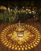 Solar Lanterns Outdoor Waterproof Hummingbird Elegant Garden Decor Birthday Gifts for Women Mom Grandma Sister Metal Hanging Solar Lights Outside Gardening Decorations for Backyard, Patio, Lawn, Porch - Image 3
