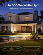 Govee Outdoor Wall Flood Light, 3000LM RGBWW 6500K, IP65 PIR Motion Sensor - Image 4