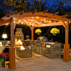Mlambert 3 Colors 48FT Outdoor String Lights with Remote, 3 Modes, White - Image 6