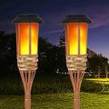 Solar Outdoor Lights, Solar Torch Lights Outdoor Flickering Flame, Outdoor Decorations for Patio Path Yard (2 Piece) by WCLC
