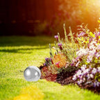 KALLORY 6pcs Stainless Steel Polished Mirror Gazing Balls Set, Hollow Reflective Sphere Ornaments for Garden and Patio Décor, Sizes 150mm to 50mm, Outdoor Floating Metal Globes - Image 6