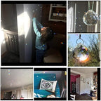 Petrichor Fengshui Clear Crystal Hanging Ball for Good Luck & Prosperity - Home Decoration/Gifting (60 MM/Pack of 2) - Image 3