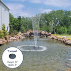 Half Off Ponds 1/2 HP 5000 GPH Floating Aerating Fountain Color 100 Ft Cord - Image 4