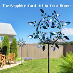 Pure Echo Large Wind Spinners Outdoor, Kinetic Metal Wind Spinners for Yard and Garden, Gift for Family or Friends (30'' W x 87'' H) - Image 2