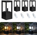 Solar Floor Lamp Outdoor Waterproof, 13.7" H 4-Pack by Unknown