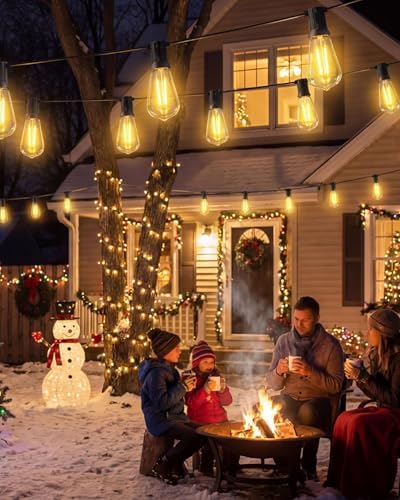 TW SHINE 100 FT Solar String Lights Outdoor, 31+2 LED Waterproof Shatterproof Bulbs with Remote Dimmable Timer, 3 Lighting Modes Patio Light for Garden Yard Wedding Party Holiday Decoration - Image 6