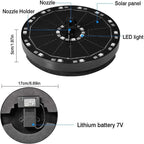Submersible Sump Pump Floating Solar Fountain Colorful Led Light Garden Fountain Water Pump Garden Decoration Transfer Pump (Color : 6 Led Light) - Image 3
