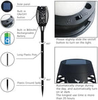 6Pack Solar Lights Outdoor, Solar Torch Light with Flickering Flame - Image 6