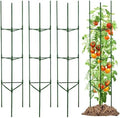 TCBWFY 4-Pack 63-Inch Adjustable Tomato Cages, Heavy-Duty Metal Plant Support Trellis for Garden and Pots, DIY Tomato Stakes, Height Adjustable 16 to 252 Inches by TCBWFY