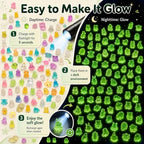 320Pcs Mini Resin Animals Bulk, 100+ Styles Tiny Animal Figurines, Glow in The Dark - Image 4