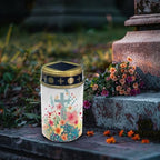 Poceacles Cross Solar Cemetery Lights Outdoor Waterproof LED Fake Candle Solar Cemetery Decorative Lights Walkway Lights Landscape Lighting for Home Outdoor Decor, Cute Flower Cross, Pack of 4 - Image 3