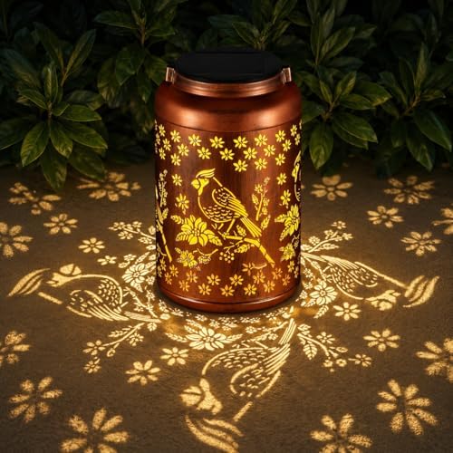 Solar Lanterns Outdoor Waterproof Garden Decor Gifts for Women Mom Grandma by Tepaken