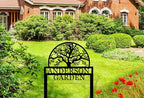 Personalized Tree of Life Metal Garden Stake, Custom Last Name Sign For Outdoor, Home Address Sign, Nature Lover Gift - Image 3