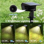 TECKNET Solar Spot Lights Outdoor Waterproof, 59 LEDs, Warm White, 4 Pack - Image 3