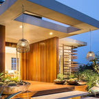 Rattan Solar Hanging Lantern, Outdoor Waterproof Chandelier Light - Image 6