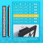 Outdoor Wall Lights 39.4inch Modern Outdoor Wall Sconce LED Long Wall Sconces Black Front Porch Light Waterproof Led Wall Light IP67 3000K Exterior Lighting Fixtures - Image 3