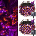OZS 2PK 240LED Solar String Lights Outdoor Waterproof | Solar Christmas Tree Lights with 8 Lighting Modes Solar Light Outdoor for Xmas Party Garden Tree Christmas Decorations (Purple) by OZS
