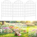 32.5ft(L) x 22in(H) Panels Garden Fence, 30 Panels Arched No Dig Fence, Decorative Animal Barrier Fencing with Ground Stake, Rustproof Metal Garden Edging Border for Dog, Outdoor Patio Decor, White by AVELOTUUG