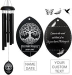 Personalized Tree of Life Wind Chimes - Deep Melody, Custom Engraving, Thoughtful Outdoor Gift - Image 5