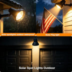 SUNLONG Solar Spot Lights Outdoor Waterproof for Flag Landscape 16.4Ft Wire - Image 5