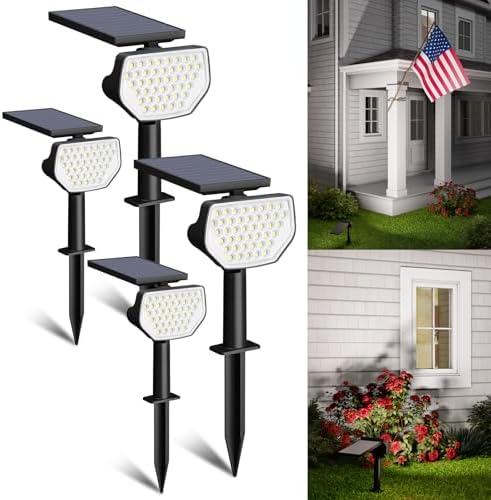 Lepro Solar Decorative Spot Lights 4 Pack, Cool White Landscape Lighting by Lepro