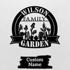 MeMate Outdoor Vegetable Garden Signs, Personalized Metal Signs, Custom Plaques for Mom Dad, Rustic Decor for Sheds - Image 2