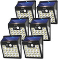 Solar Lights Outdoor, 72 LED Motion Sensor Wall Light, IP65 Waterproof and 3 Lighting Modes, Solar Powered Security Wireless Light Outside for Patio, Garden, Fence, Porch, Front Door(6 Packs) by KUYIMY