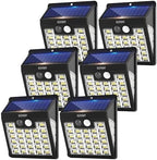 Solar Lights Outdoor, 72 LED Motion Sensor Wall Light, IP65 Waterproof and 3 Lighting Modes, Solar Powered Security Wireless Light Outside for Patio, Garden, Fence, Porch, Front Door(6 Packs) by KUYIMY