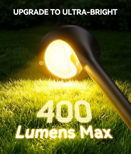 ELECLINK 400LM Solar Pathway Lights Outdoor with Motion Sensor, 4 Pack - Image 5