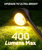 ELECLINK Solar Pathway Lights Outdoor with Motion Sensor, 6 Pack Security Solar Garden Lights, 400LM Bright LEDs, Larger Glass Panel, 3 Modes Waterproof Path Lights for Yard Patio Walkway Driveway - Image 3