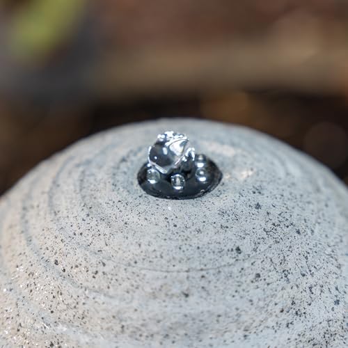 Xbrand 41" Modern Sphere Curve Cascading Fountain, Resin - Image 4