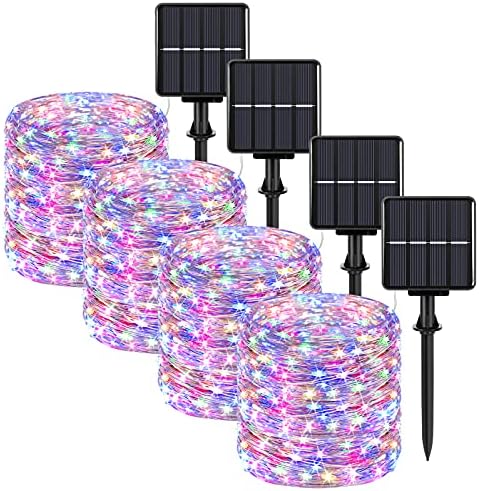 4-Pack Solar Fairy Lights Outdoor, Extra-long 288FT 801LED String Lights by BringYourBrightFuture