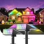 Solar Lights Outdoor Waterproof Landscape Spotlight Color Changing 2 Pack by WENATY