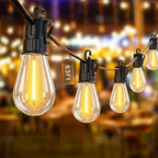 Outdoor String Lights LED Patio-Light,63Ft Waterproof Dimmable Porch Lights with 22 Shatterproof S14 Bulbs,Outside Hanging Light Connectable Lighting for Backyard Yard Gazebo Party Garden Bistro - Image 7