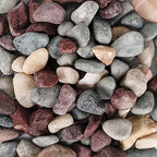 11lbs Natural River Rocks, Polished Pebbles for Plants Garden, 1-2 inch Decorative Countryside Stones, Ideal for Fish Tank, Vases, Crafting, Garden Landscaping Rocks,Countryside by Ausluru