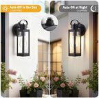 EJIAXIN Dusk to Dawn Outdoor Lighting Fixtures, 2 Pack Black Outdoor Lights - Image 2