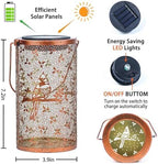 Cardinal Solar Lanterns Outdoor Waterproof Hanging Solar Lights Cardinal Gifts for Women Men Metal Bird Decorative LED Lanterns for Yard, Patio, Lawn, Tabletop, Pathway, Landscape, Garden Decor - Image 5