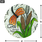 Accent Plus Summerfield Terrace 10018544 Love Blooms Here Stepping Stone, Multicolor - Image 4