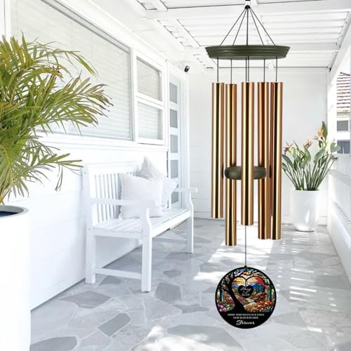Personalized Memorial Gifts Wind Chimes Forever in Heart - Image 6
