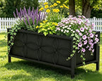 Zhongma Sturdy Raised Garden Bed with Inner Fabric Liners for Vegetables Flower, Planter Box for Backyard Patio Balcony. Inner Size: 33.85x14.17x11 inch - Image 4