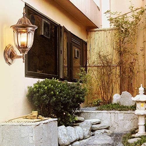 Vintage Metal Wall Lamp, Wall Mount Fixture Stylish Wall Sconces Wall Lighting Country Retro Style Glass Shade Sconce Lighting in Rust 1 Light 499054 - Image 5
