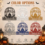 Personalized Halloween House Number Sign, Custom Family Name Address Sign - Image 5