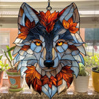 Wolf Tiffany Style Acrylic Suncatcher - Image 4